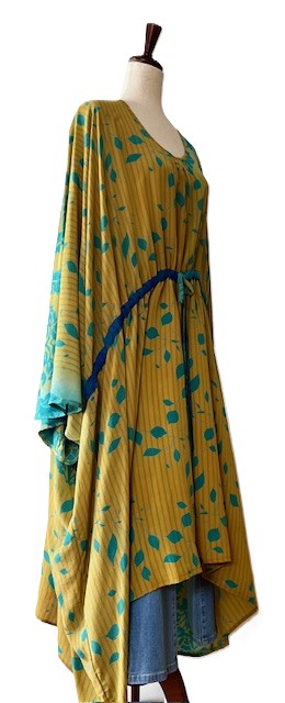 Kantha Bae Sacred Split Silk Tunic is Magical (Yellow)