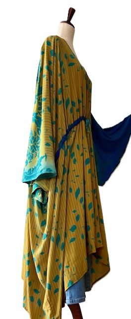 Kantha Bae Sacred Split Silk Tunic is Magical (Yellow)