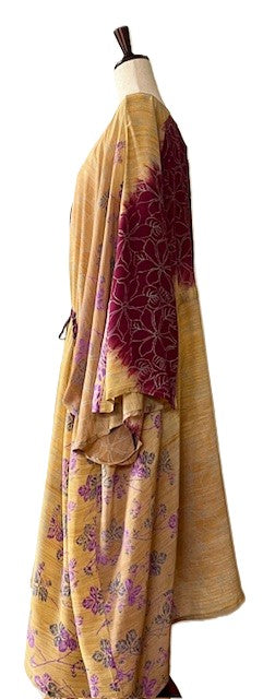 Kantha Bae Sacred Split Silk Tunic is Magical (Beige)