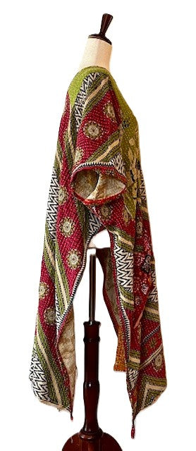 Kantha Bae Good Luck Tunic (Multi Olive)