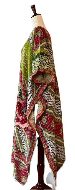 Kantha Bae Good Luck Tunic (Multi Olive)