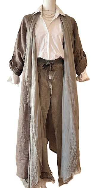 New Everyday Pants with Side Metallic Trim, Taupe or Charcoal