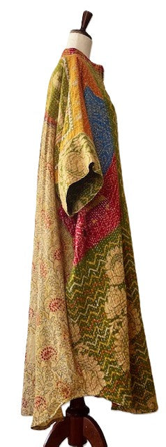 Kantha Bae Free To Be Maxi Tunic Extends The Pleasure. (Olive)