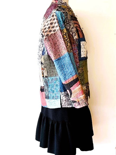 Stunning Fully Reversible Quilted Patchwork Jacket Is Seasonless
