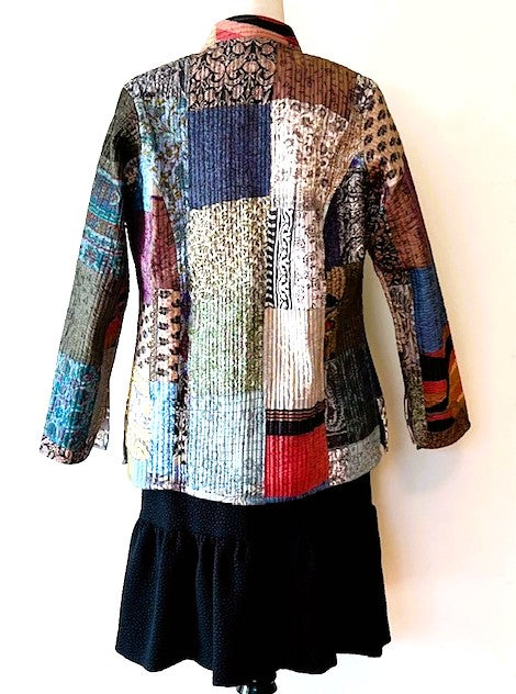 Stunning Fully Reversible Quilted Patchwork Jacket Is Seasonless