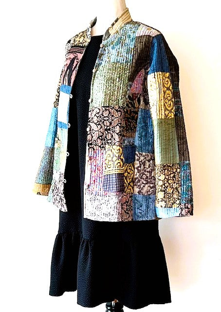Stunning Fully Reversible Quilted Patchwork Jacket Is Seasonless