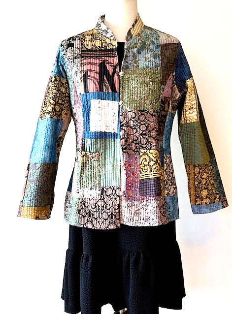 Stunning Fully Reversible Quilted Patchwork Jacket Is Seasonless