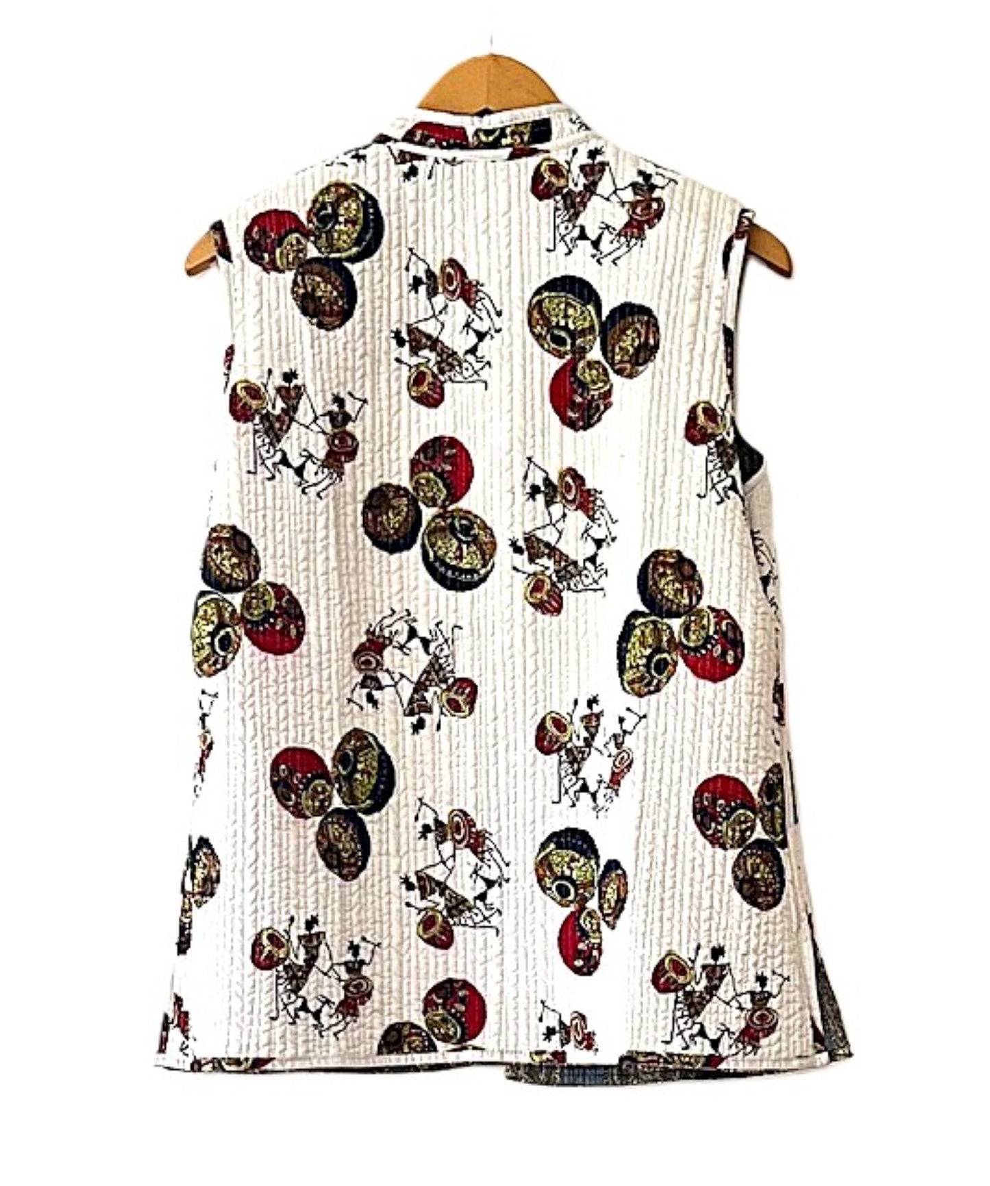 Kantha Quilted Vest. Handmade, Stylish, and Reversible.