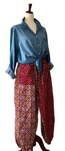 Kantha Bae Cool Kantha Cotton Joggers. Best Seller (Dark)