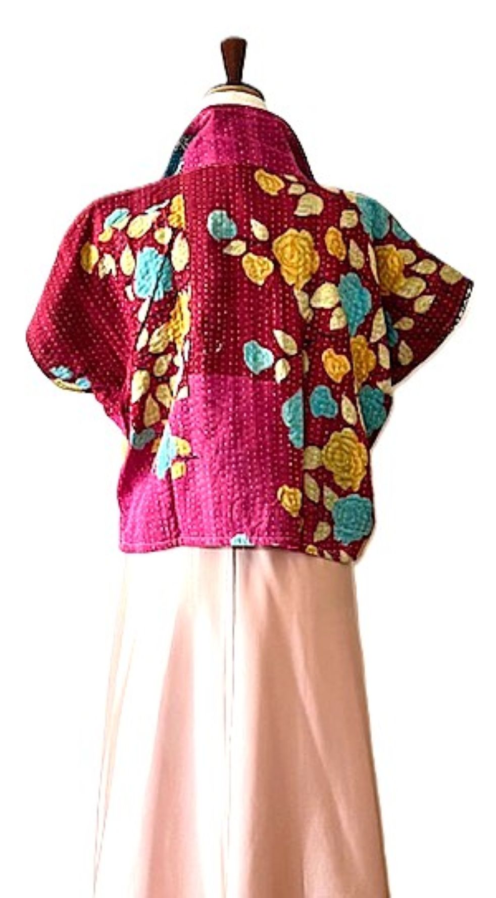 Jacket- Fully Reversible Crop Top Jacket Offers Limitless Options For Styling. (Floral)