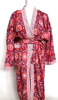 Best Seller: Rich Mixed Print Kimono Dusters (Pink Rose)