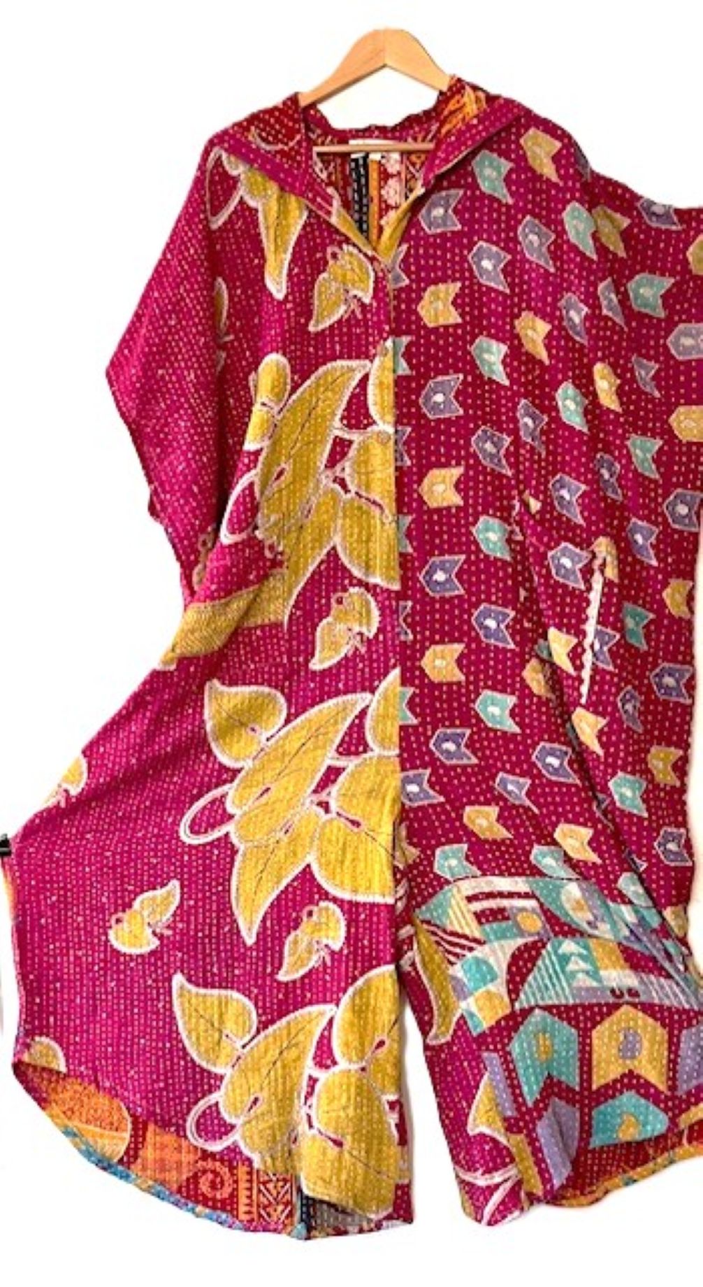 Kantha Bae Peacemaker Jumpsuit is Playful (Maroon)