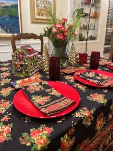 April Cornell's Signature Print Tablecloth Is Memorable For The Season