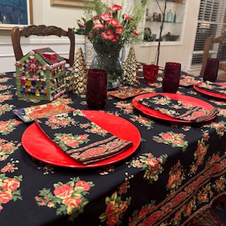 April Cornell's Signature Print Tablecloth Is Memorable For The Season