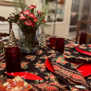 April Cornell's Signature Print Tablecloth Is Memorable For The Season
