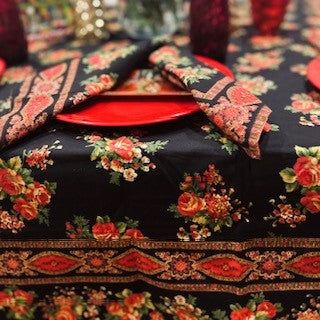 April Cornell's Signature Print Tablecloth Is Memorable For The Season