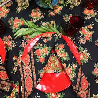 April Cornell's Signature Print Tablecloth Is Memorable For The Season