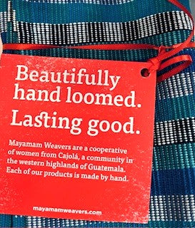 Artisan Hand Woven Guatemalan Cuadritos Placemats -Sold in Sets. Bestseller