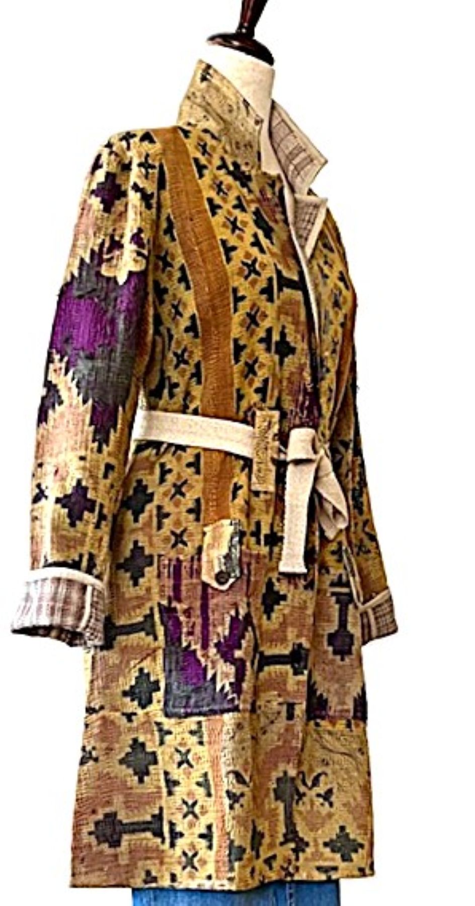 Specialty Collection: Unique Bohemian Outerwear Patchwork, Hand Embroidered. Exceptional. (Copy)