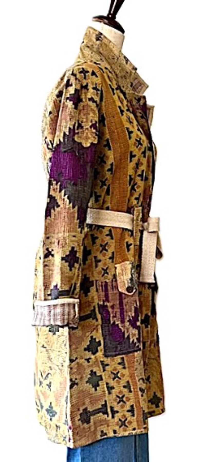 Specialty Collection: Unique Bohemian Outerwear Patchwork, Hand Embroidered. Exceptional. (Copy)