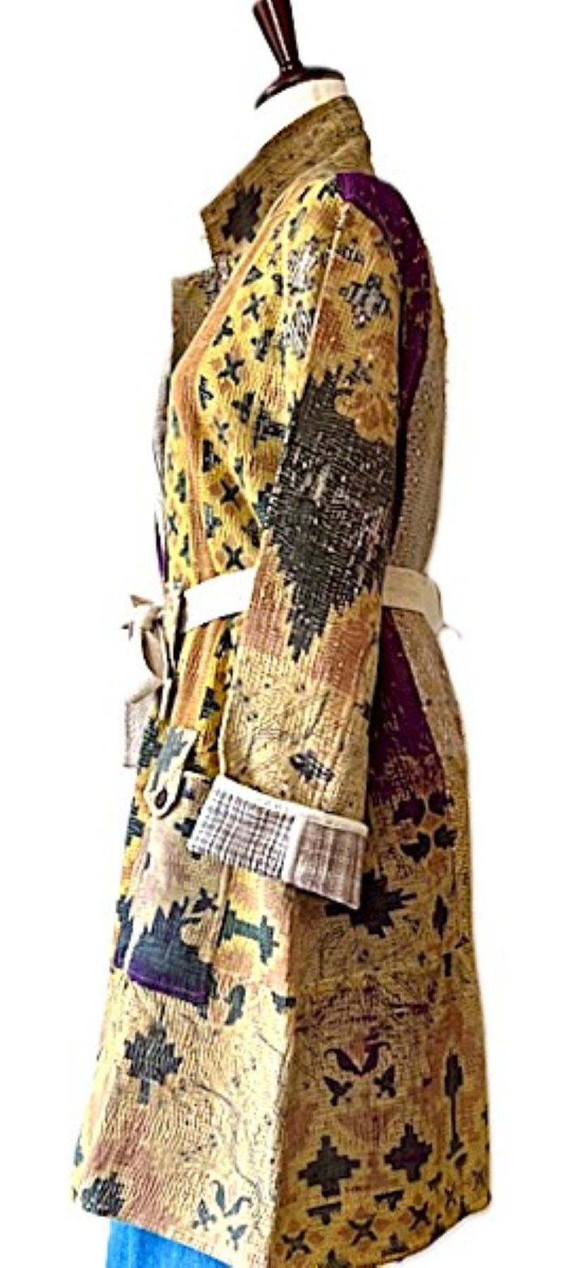 Specialty Collection: Unique Bohemian Outerwear Patchwork, Hand Embroidered. Exceptional. (Copy)