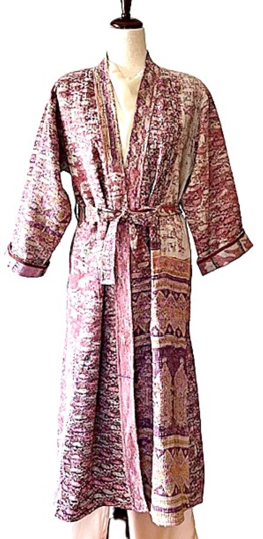 Specialty Collection: Unique Bohemian Outerwear Kimono. Hand Embroidered. Exceptional.
