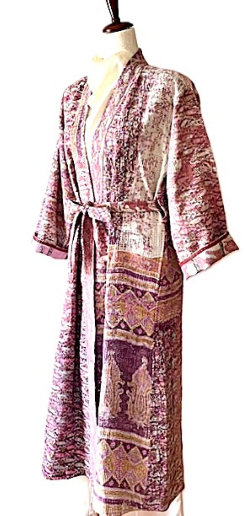 Specialty Collection: Unique Bohemian Outerwear Kimono. Hand Embroidered. Exceptional.