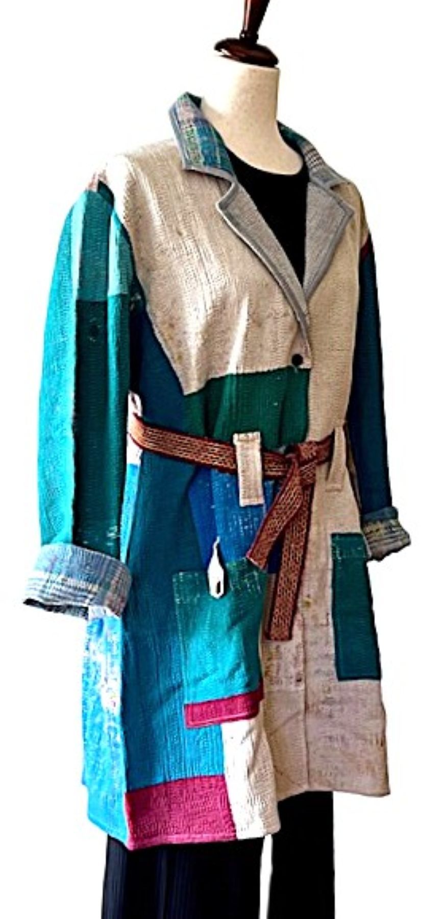 Specialty Collection: Unique Bohemian Outerwear Patchwork (Colorblock)