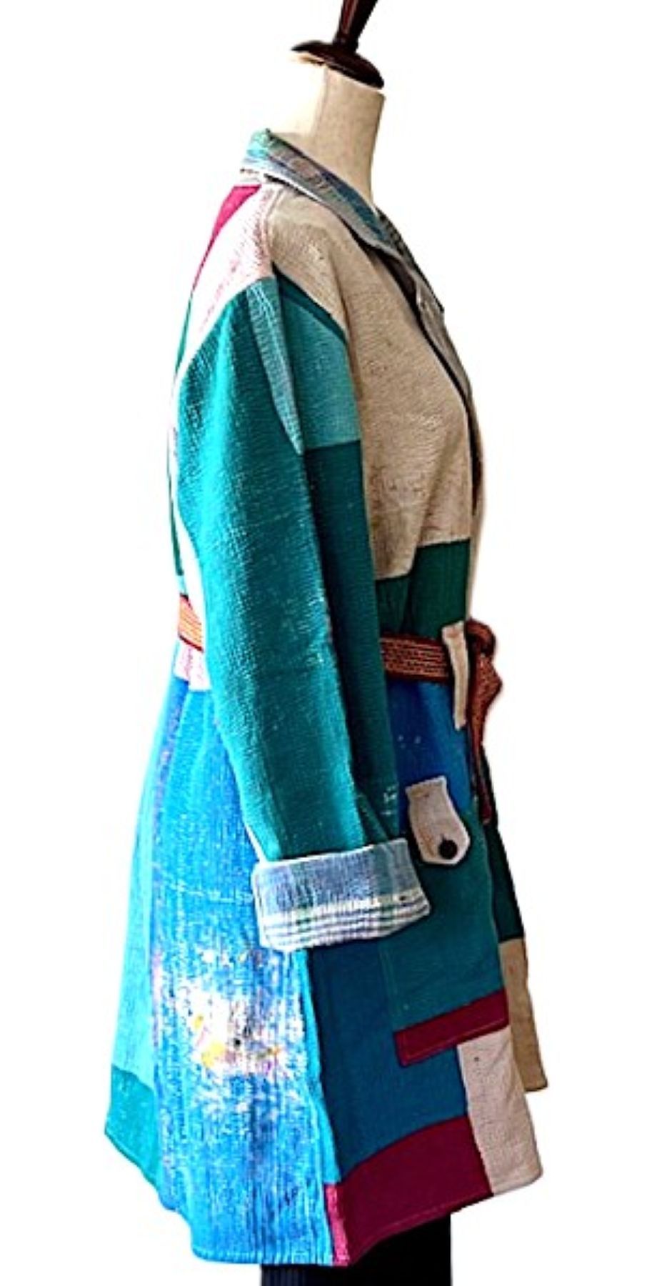 Specialty Collection: Unique Bohemian Outerwear Patchwork (Colorblock)