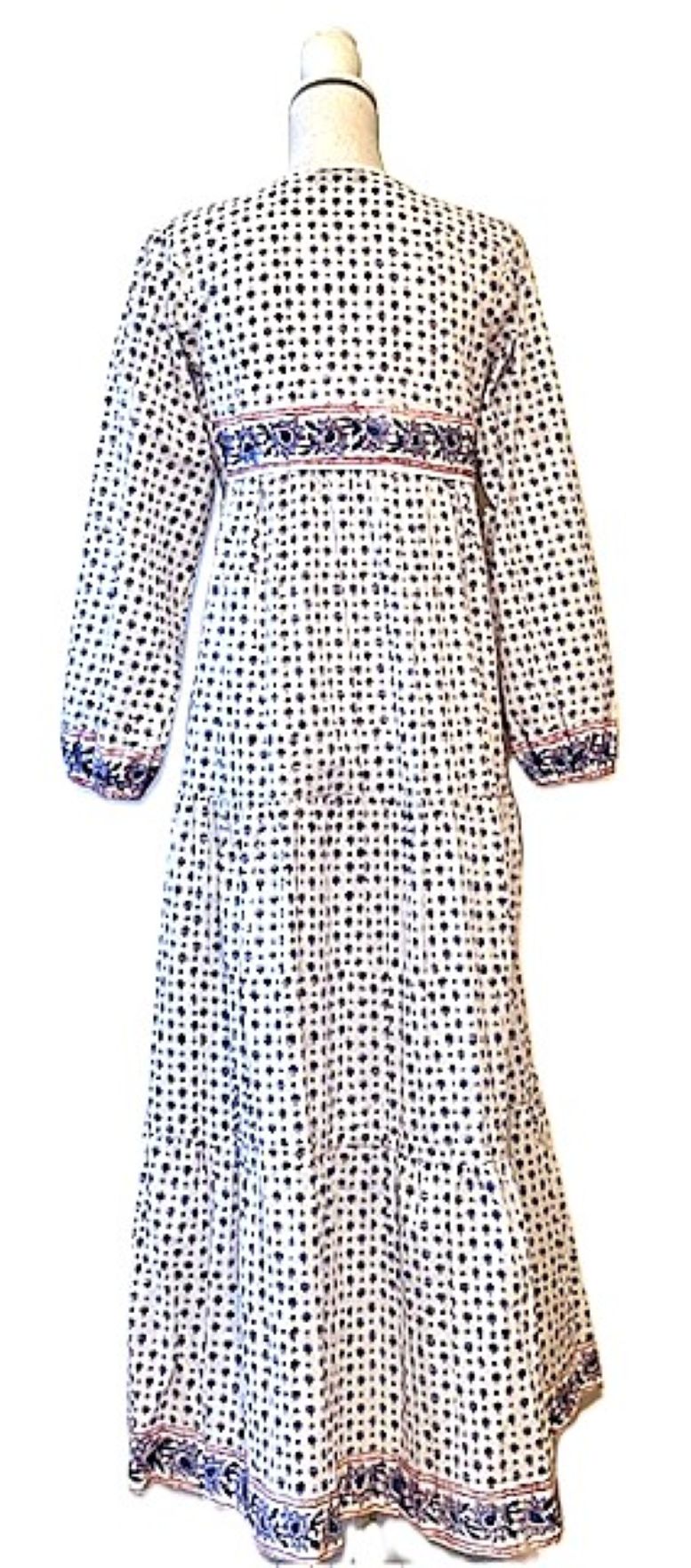 Dresses: Delicate Floral Cotton Maxi. (Petite Fleur)