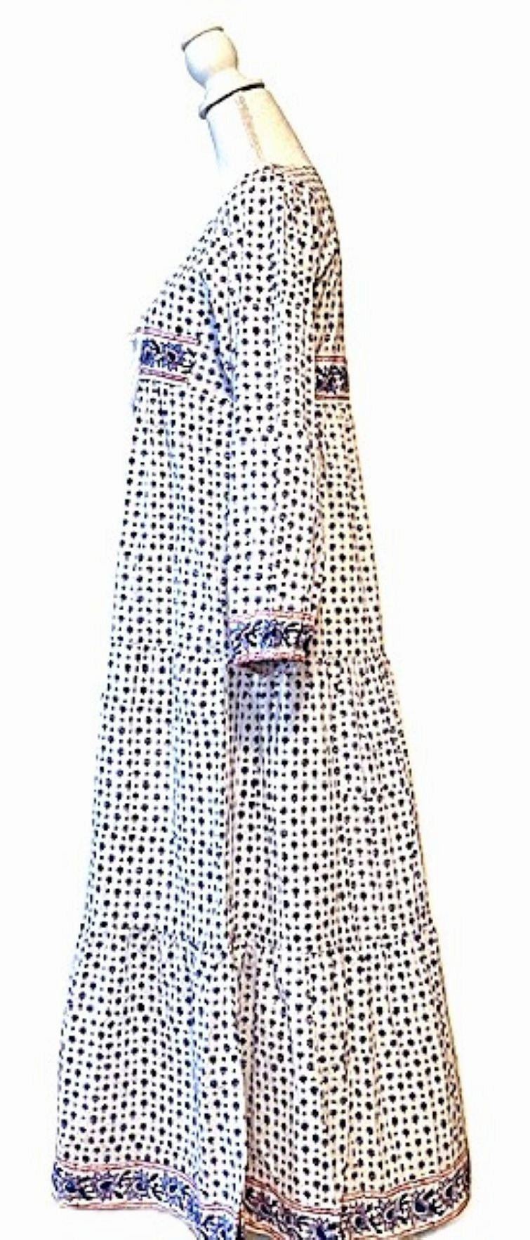 Dresses: Delicate Floral Cotton Maxi. (Petite Fleur)