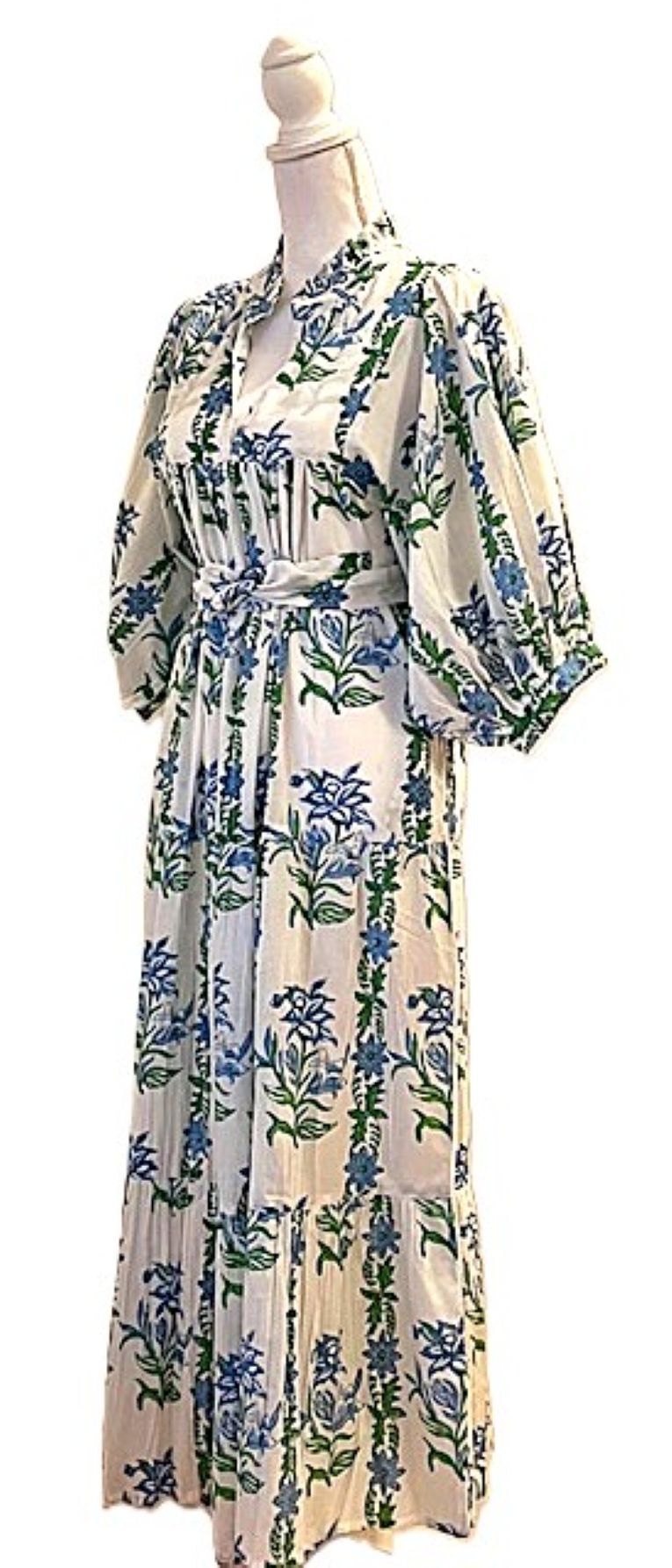 Blooming Garden Foral Maxi Dress Is Impressive. Designer Extras.