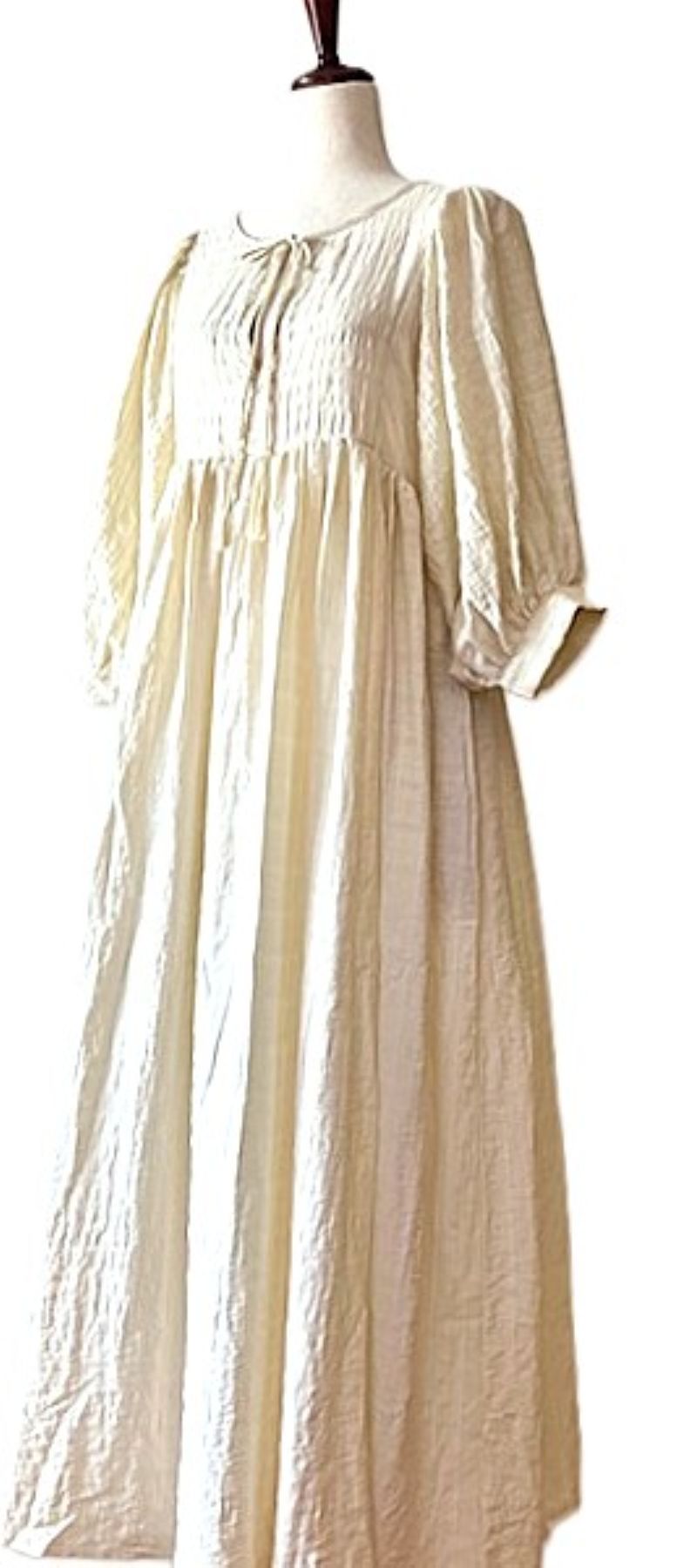 Cotton Handblock Midi Dress in Desert Bloom Print(Tan)