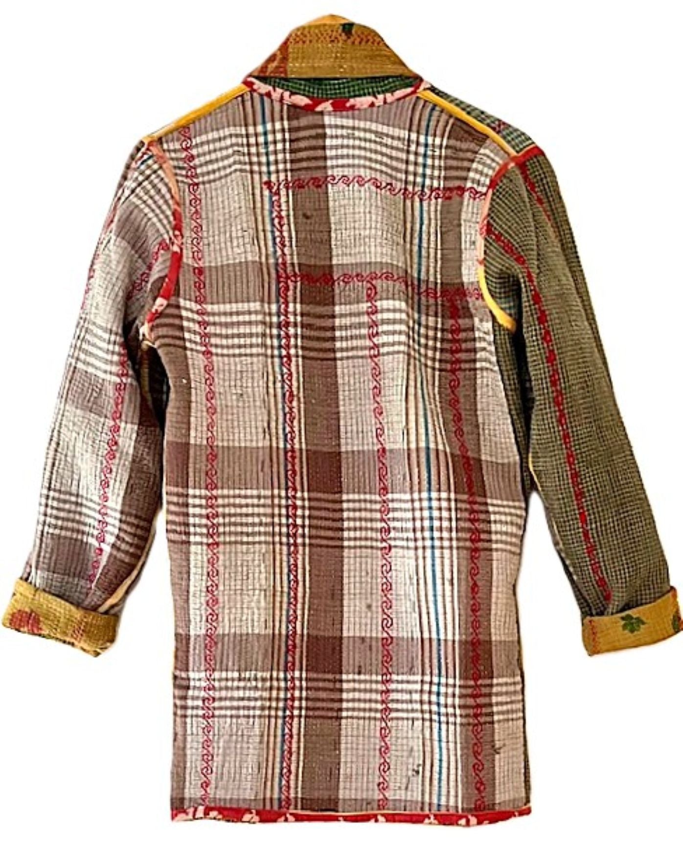Fully Reversible Stroller Length Jacket Is Tailored, Smart and Seasonless (Mustard)