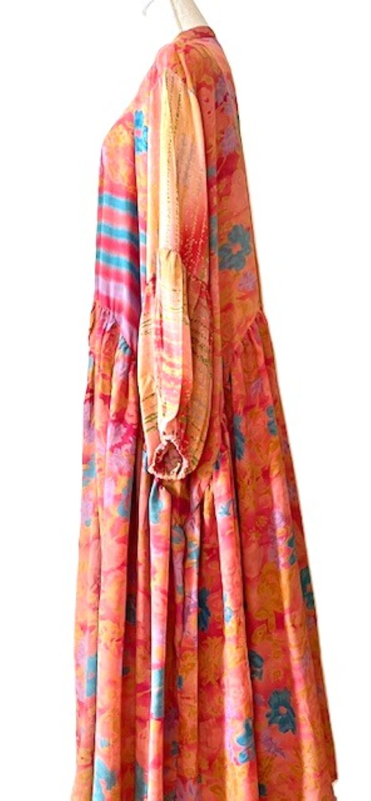 Kantha Bae Evermore Silk Kimono Is Luxurious and Romantic (Peach)