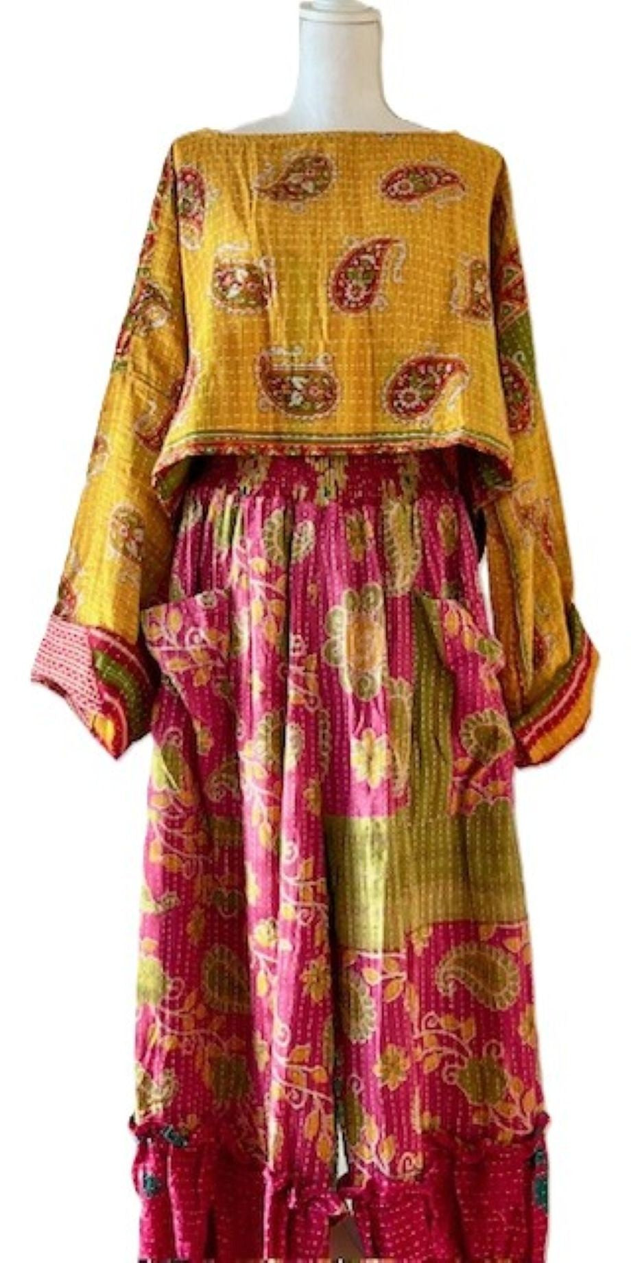 Kantha Bae Abundance Crop Top is Sassy, Mustard