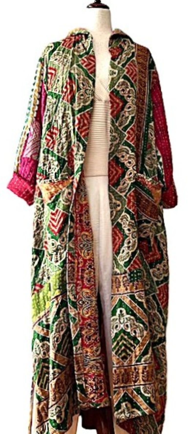 Kantha Bae's NEW Koverlet Rising Sun Coat. It's A Beauty (Olive)