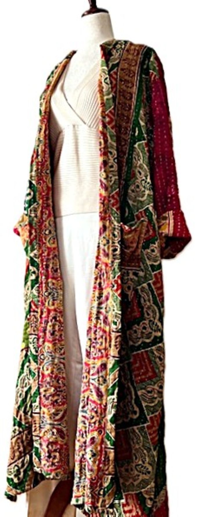 Kantha Bae's NEW Koverlet Rising Sun Coat. It's A Beauty (Olive)