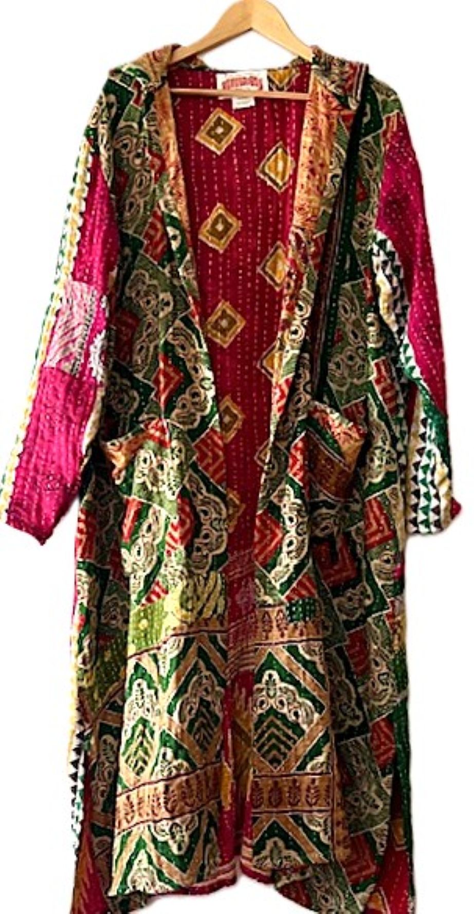 Kantha Bae's NEW Koverlet Rising Sun Coat. It's A Beauty (Olive)