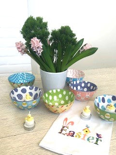 Easter Bowls In Assorted Holiday Characters. Festive and Fun