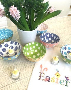 Easter Bowls In Assorted Holiday Characters. Festive and Fun