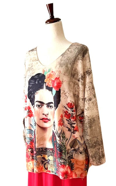 New Italian Cozy Sweater, Beige Frida
