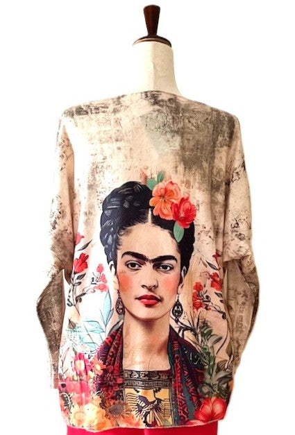 New Italian Cozy Sweater, Beige Frida