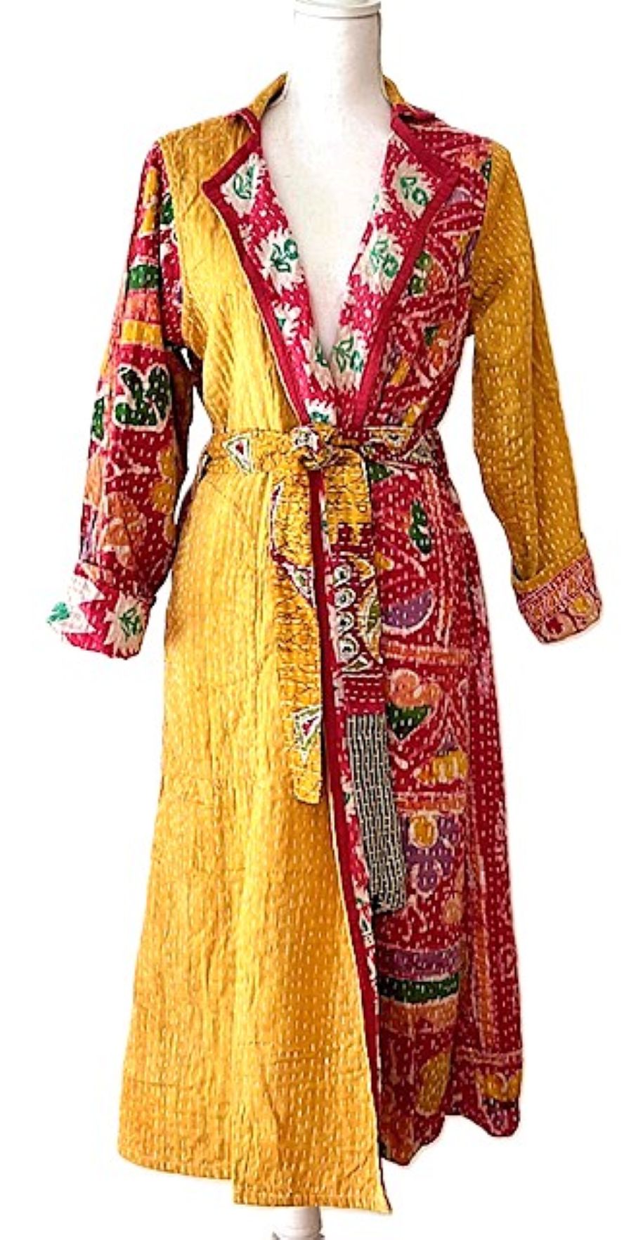 Specialty Collection: Gorgeous Patchwork Vintage Handmade Jacket Fully Reversible.