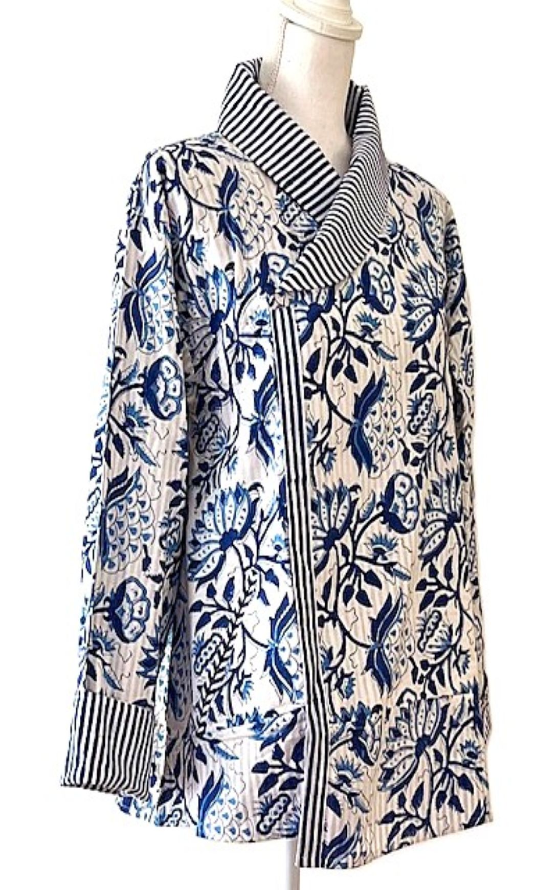 New Style: Fashionable Designer Floral Cotton Jacket. 2 Prints Available