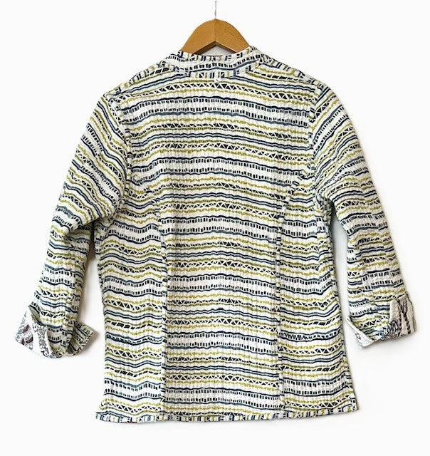 Fully Reversible Luxe Cotton Quilted Jacket. Best Seller (Botanical Print)