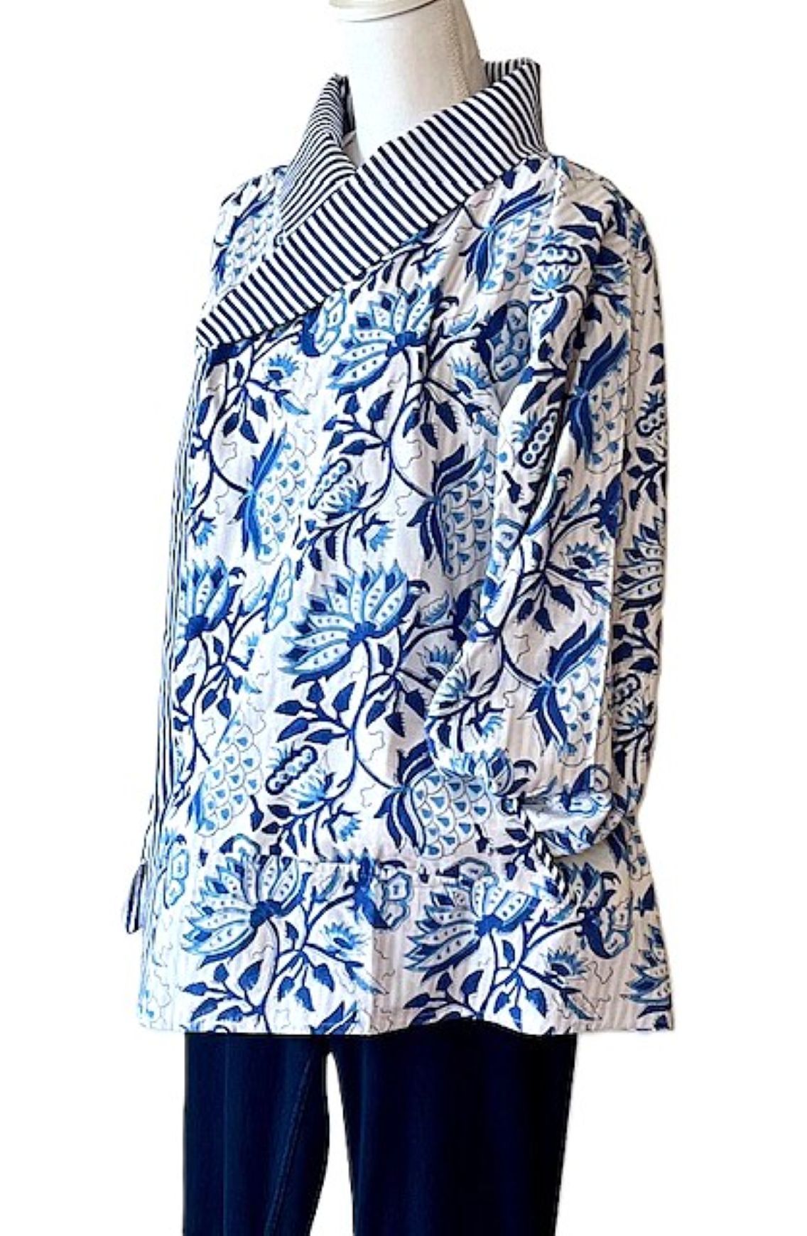 New Style: Fashionable Designer Floral Cotton Jacket. 2 Prints Available