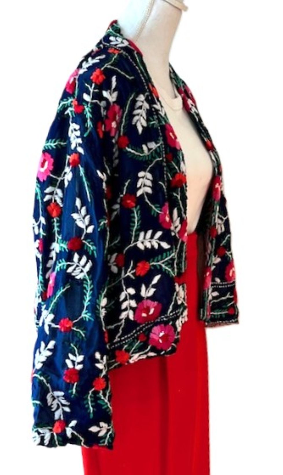 Embroidered Stylish Designer Jackets: Fresh For The New Season. (Navy or Green)