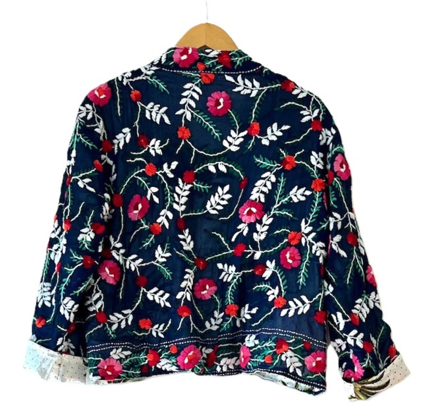 Embroidered Stylish Designer Jackets: Fresh For The New Season. (Navy or Green)