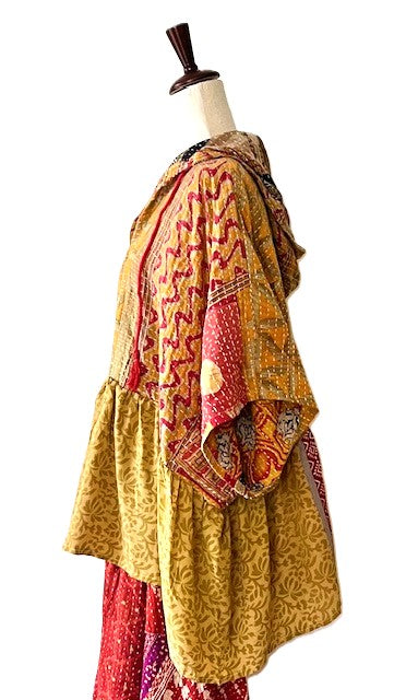 Kantha Bae Cosmos Hoodie, A New Easy Basic (Orange)